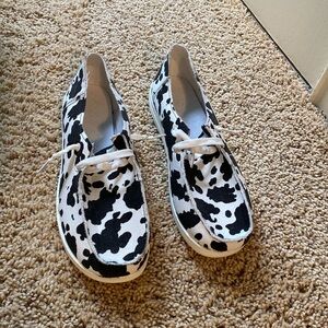 Generic Cowprint HeyDudes-Size 10-Never worn